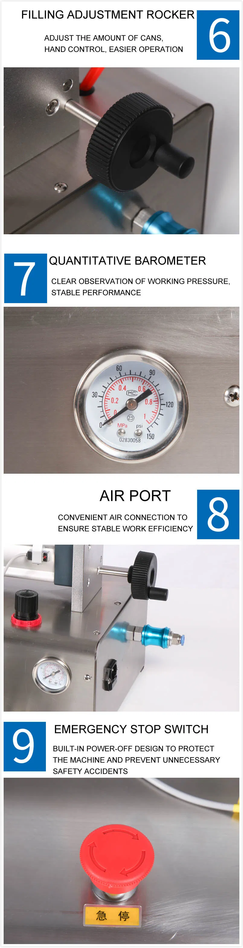 200-1500ml Round Bottles Liquid Filling Machine Filller