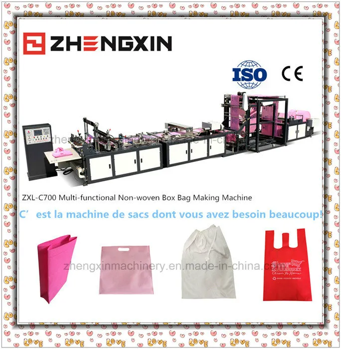 2021 Hottest Non -Woven Box Bag Making Machine Zxl-C700