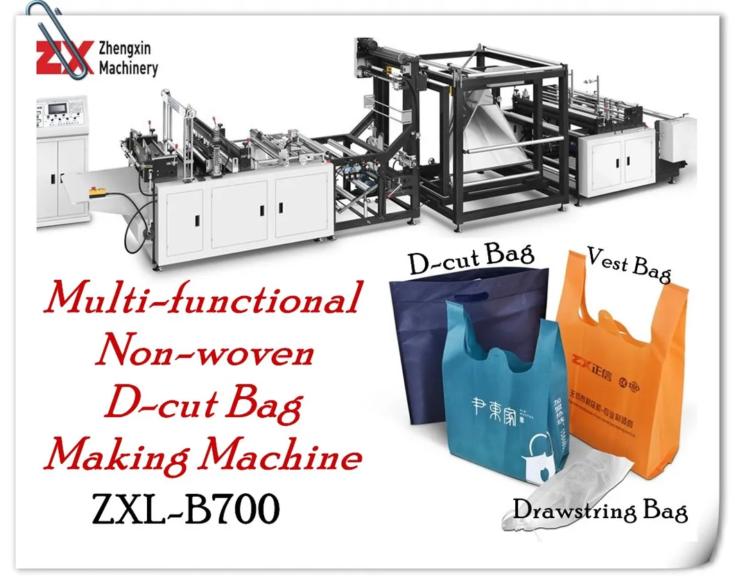 2018 Hot Selling Non-Woven D-Cut Bag Making Machine