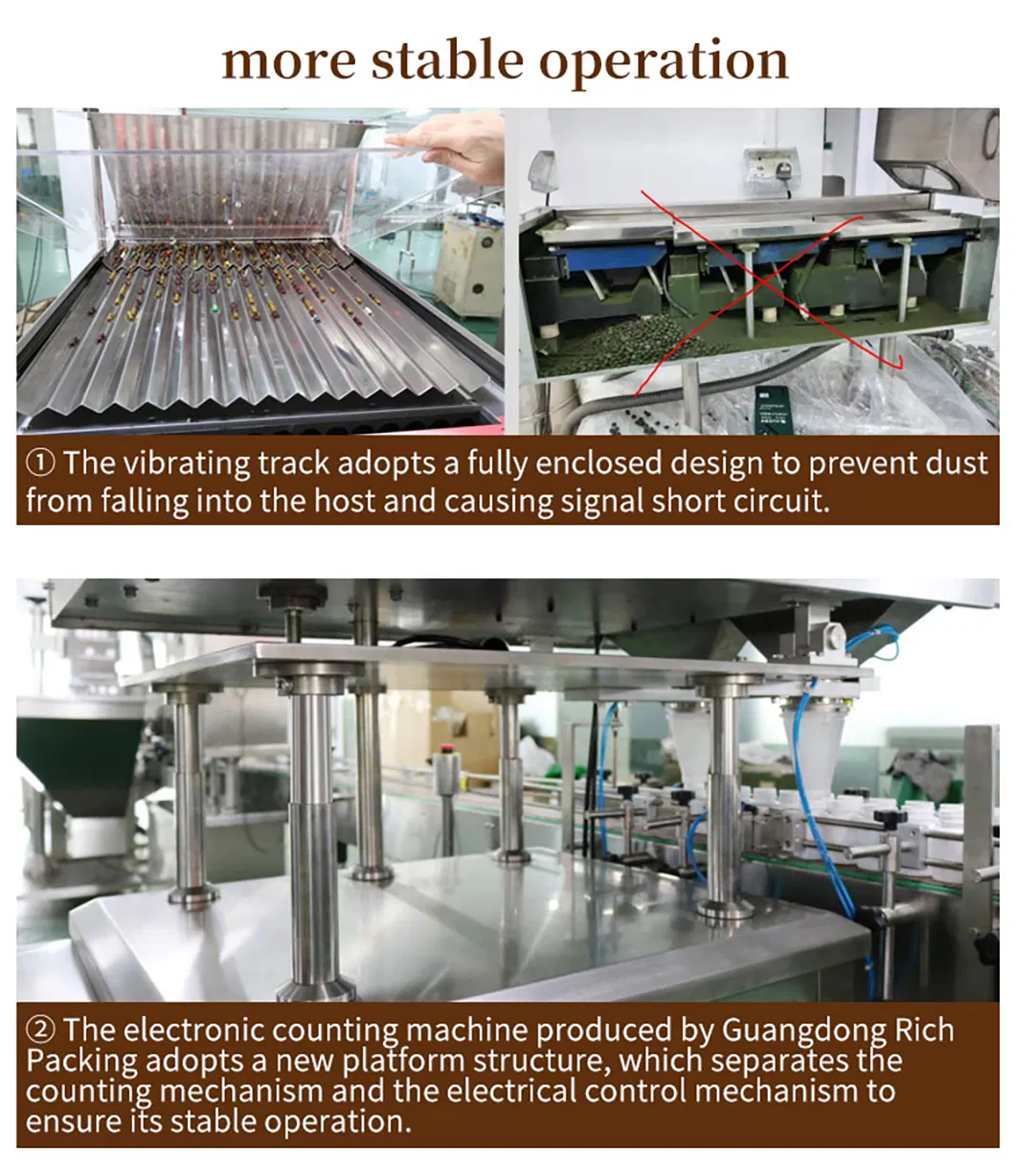 8 Lane High Speed Automatic Electronic Tablet Pill Capsule Counting Machine