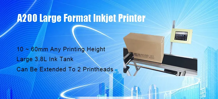 A100 Food Printing Machine Large Character for Plastic Pipe