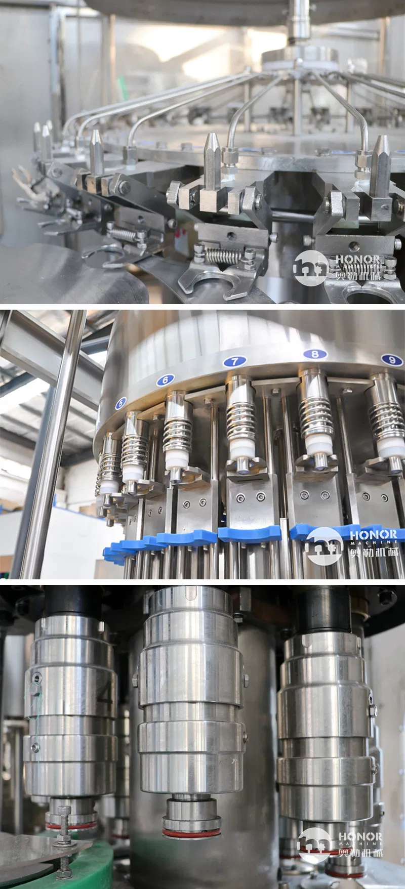 Advanced Banana Orange Juice Coconut Milk Carbonated Soda Drink 200ml 500ml 1000ml 1500ml 2000ml Rinsing Filling Capping 3 in 1 Machine/Production Line