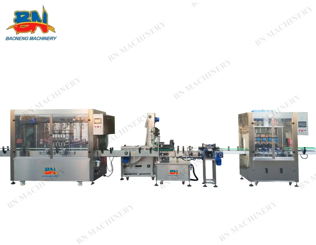 Automatic Bottle Sauce Jam Ketchup Paste Filling Machine with Vacuum Capping Packaging Line