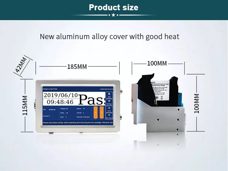 Automatic Food Package Poly Bag Marking Industrial Inkjet Printer