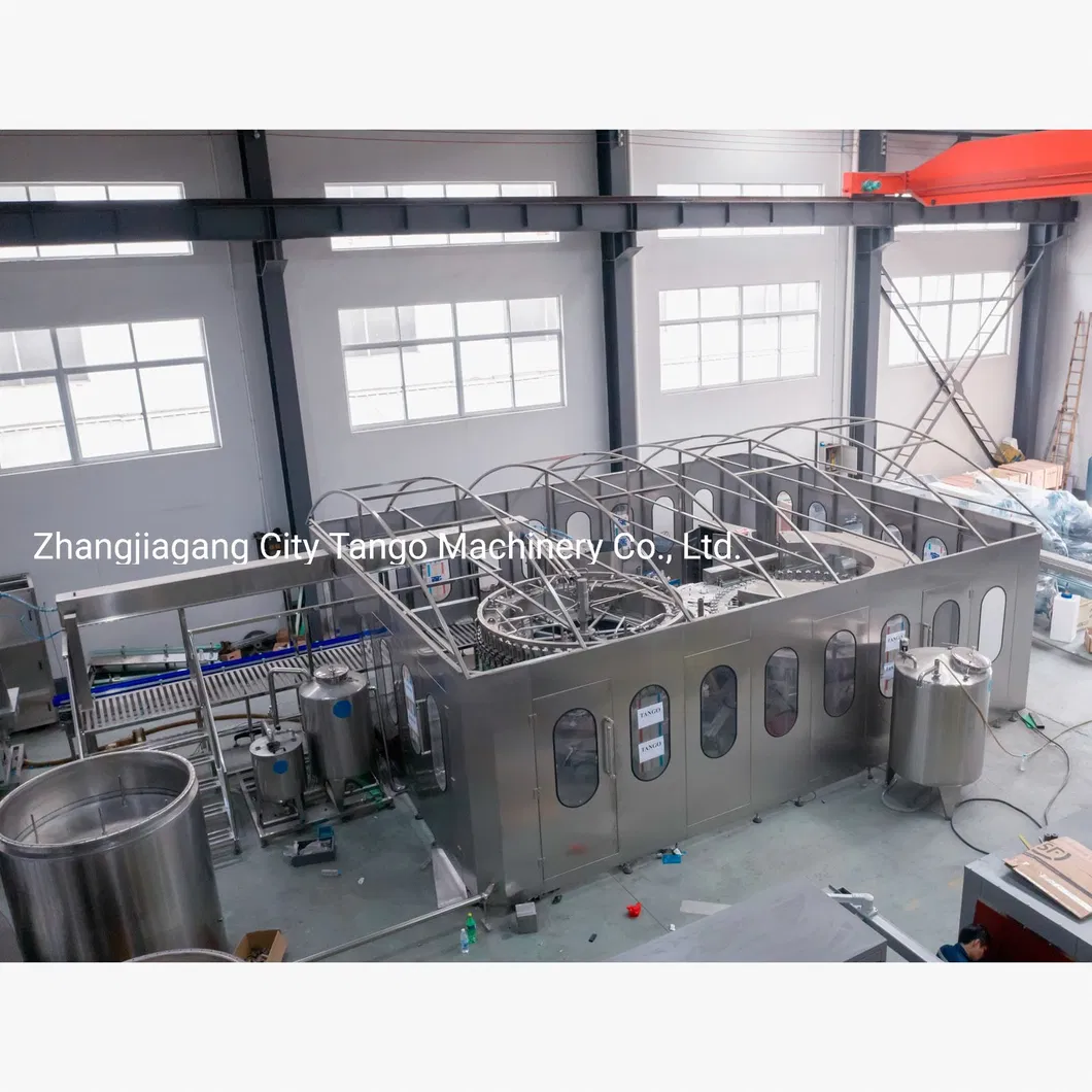 Automatic Glass Plastic Bottle Beverage Mineral Drink Water Juice Washing Filling Sealing Production Line Bottling Packing Machine