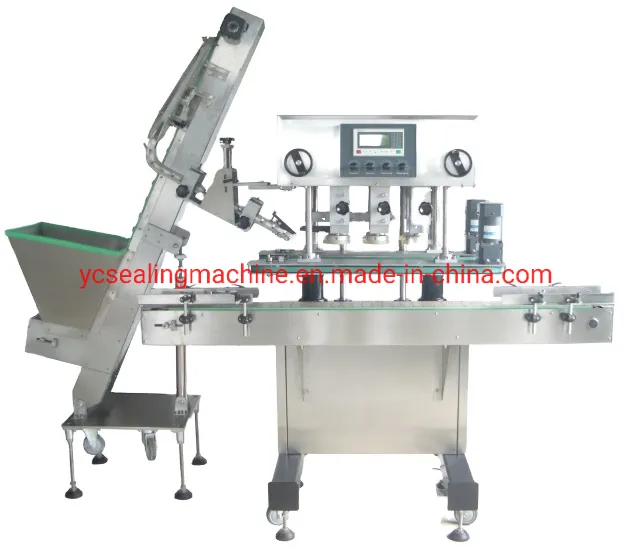 Automatic Linear Capping Machine for Glass and Plastic Bottle Pump Capper