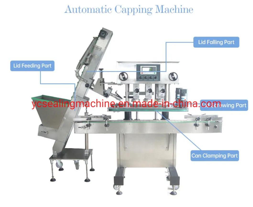 Automatic Linear Capping Machine for Glass and Plastic Bottle Pump Capper