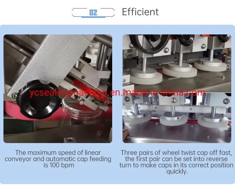 Automatic Linear Capping Machine for Glass and Plastic Bottle Pump Capper