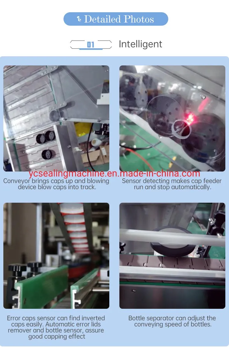 Automatic Linear Capping Machine for Glass and Plastic Bottle Pump Capper