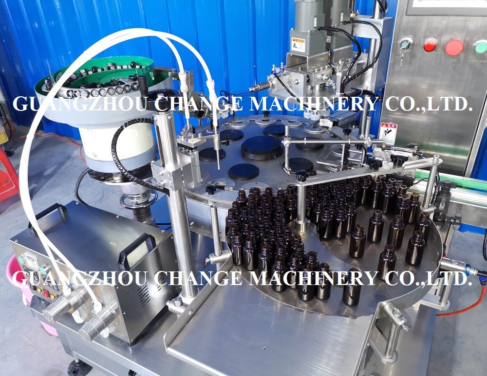 Automatic Monoblock Essential Oil Filling Capping Machine