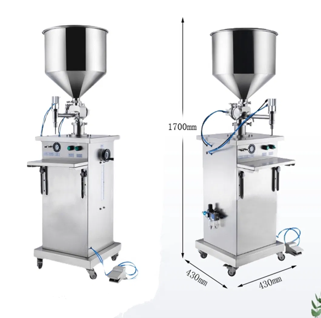 Automatic Piston Pneumatic Cosmetic Filler Hand Sanitizer Gel/Cream/Lotion Filling Machine for Cosmetics