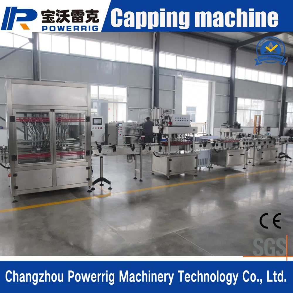 Automatic Plastic Bottle Screw Capping Filling Labeling Packing Machine