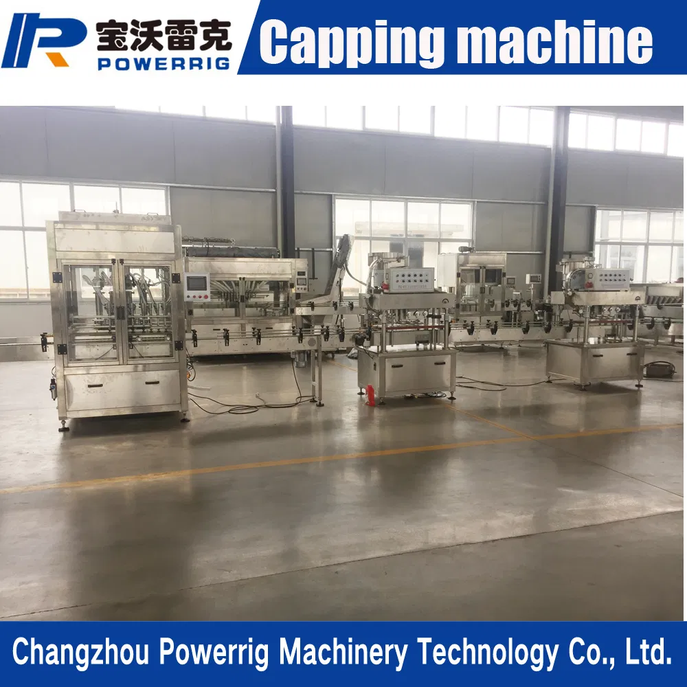 Automatic Plastic Bottle Screw Capping Filling Labeling Packing Machine