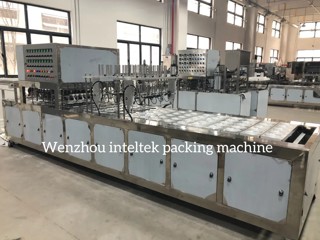Automatic Rice Puff Paper Cup Sealing Packing Machine
