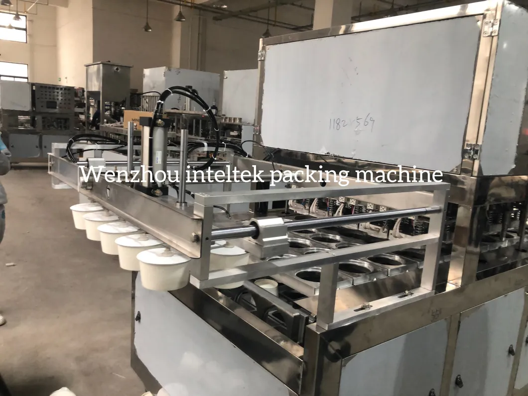 Automatic Rice Puff Paper Cup Sealing Packing Machine