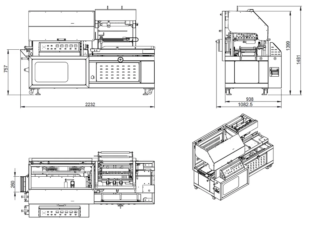 Automatic Sealing Packing Machine Flb-3590AC for Fax