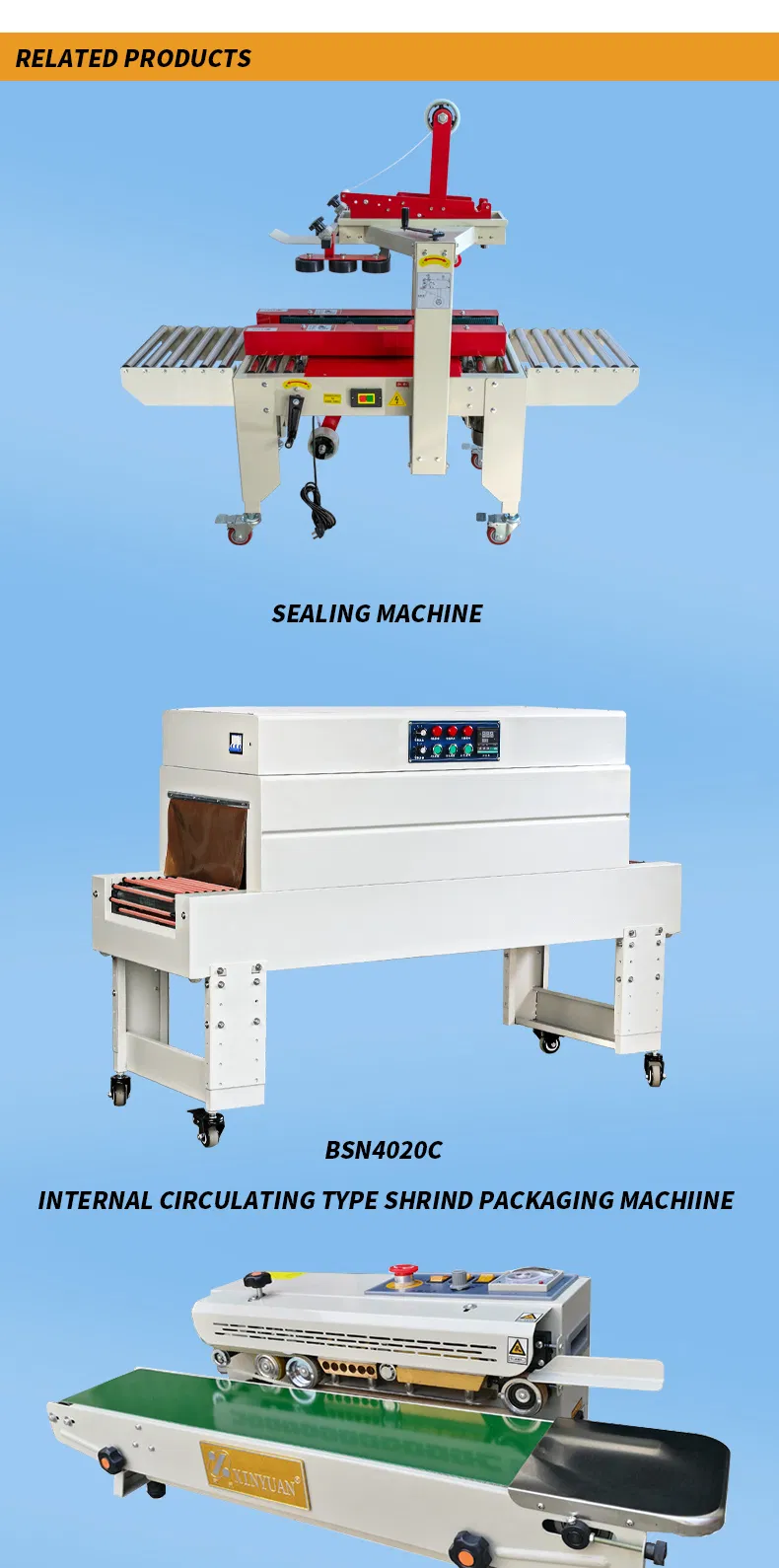 Automatic Sleeve Sealing Shrink PE Film Packing Machine for Carton Side
