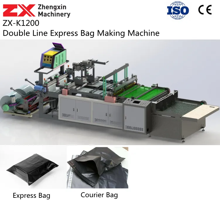 Biodegradable Bag, BOPP Bag, PP Bag, PE Express Bag, Poste Bag, Poly Mailing Bag, POF Bag, DHL Bag, Food Packaging Bag, Packing List Bag Making Machine