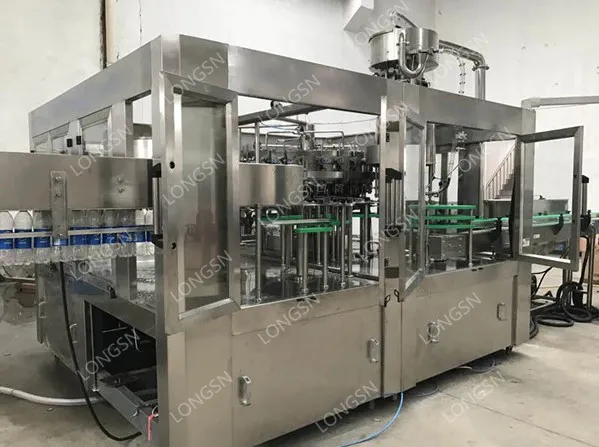 China 500ml Full Automatic 3 In1 Mini Small Scale Bottle Mineral Pure Drinking Water Filling Machine Price