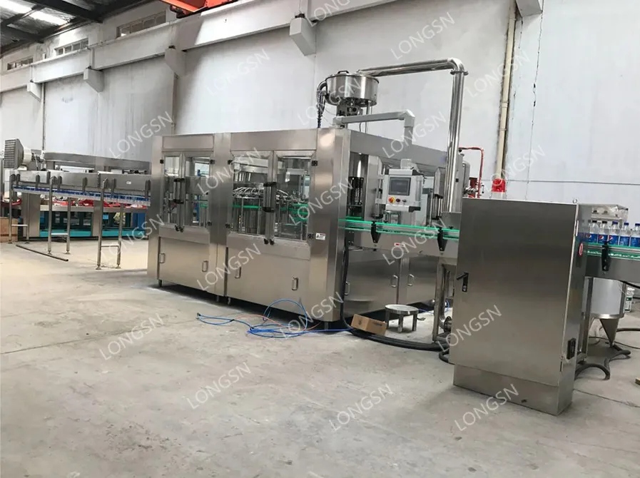 China 500ml Full Automatic 3 In1 Mini Small Scale Bottle Mineral Pure Drinking Water Filling Machine Price