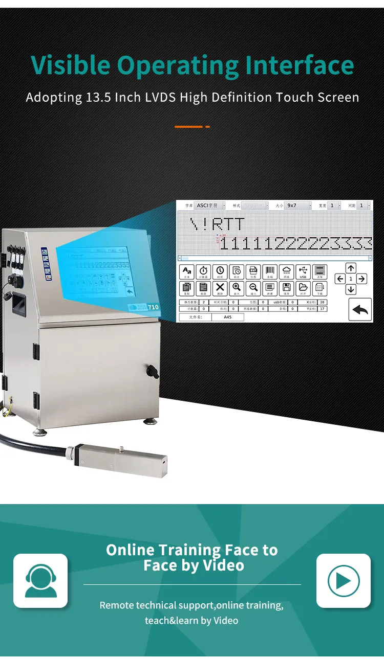 Cij Touch Screen Inkjet Printer for Food/Medical Product Day Printing/Beverage