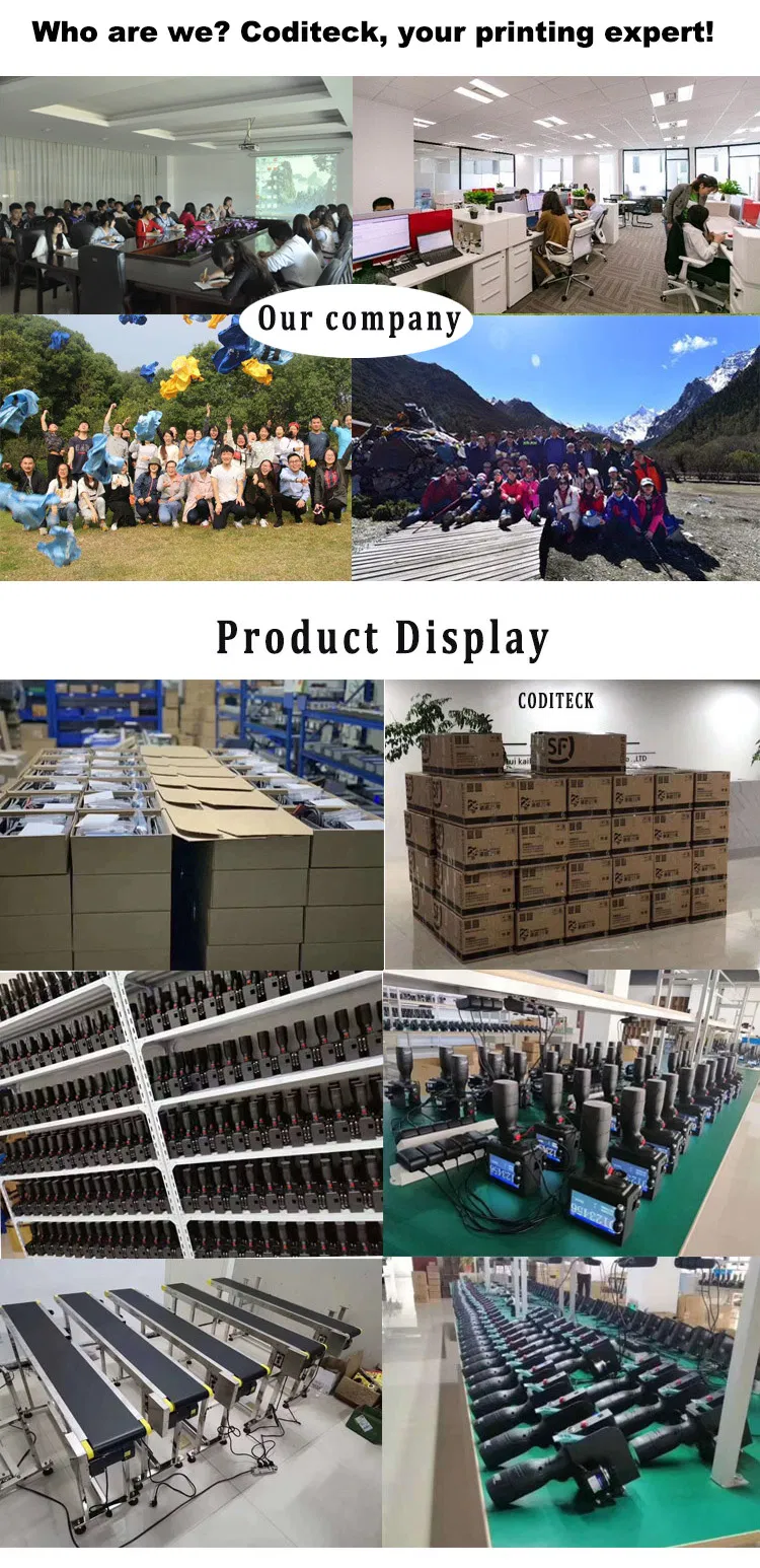 Coditeck High Speed 12.7mm Inkjet Printer Coding Machine with Photoelectric Sensor and Stand
