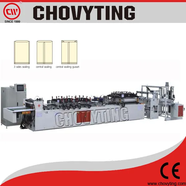 Cw-500A Heavy Duty Paper Laminated Three Side Sealing Bag Making Machine