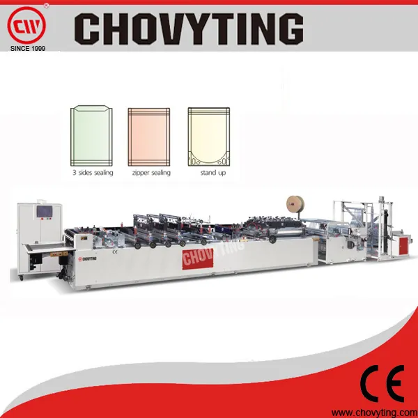 Cw-600b Fully Automatic Competitive Market Third Film Stand up Doypack Making Machine