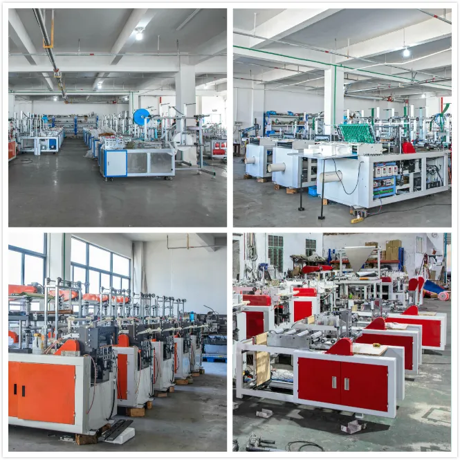 Double Line Coreless in Roll Plastic Garbage Bag Making Machine