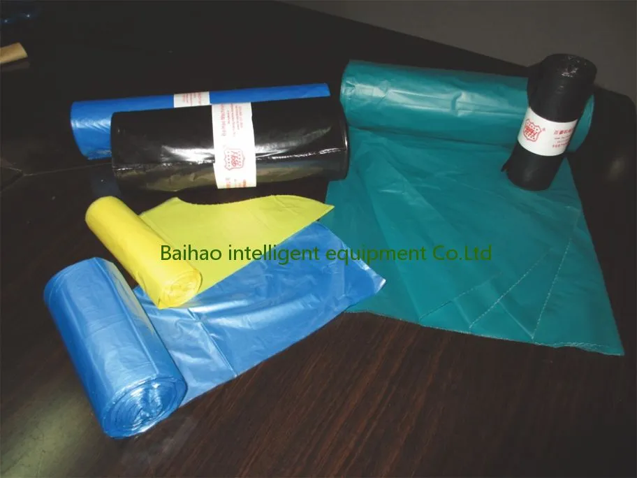 Double Line High Speed Bio T-Shirt Plastic Bag Making Machine