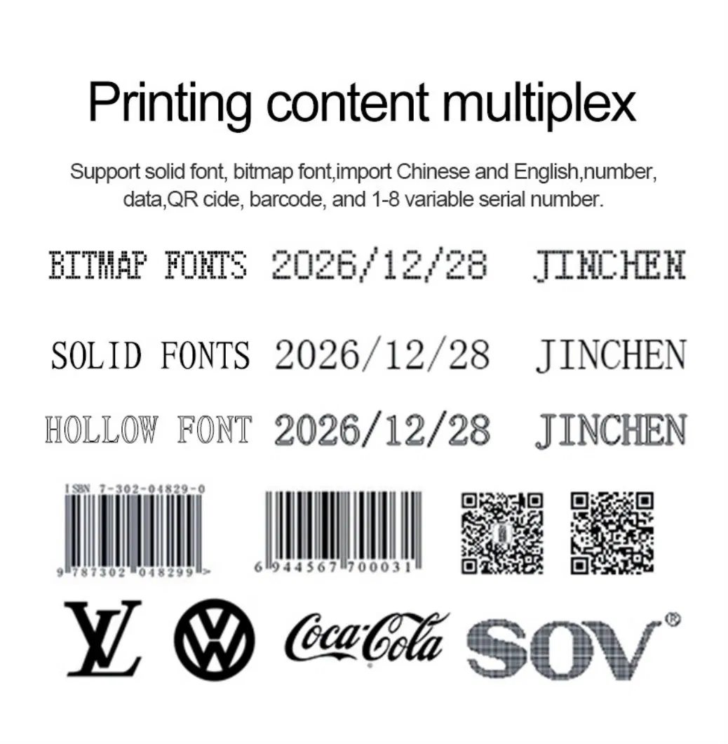 Easy Operate Beverage Bottle Expiry Date Online Thermal Industrial Inkjet Coding Printer