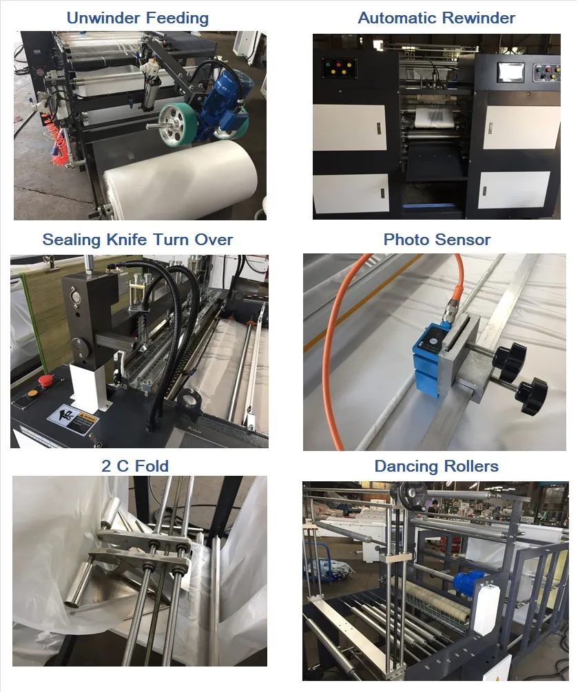 Eco Friendly Corn Starch Litter Rubbish Biodegradable Heat Sealing Polythene Plastic Bag Making Machine