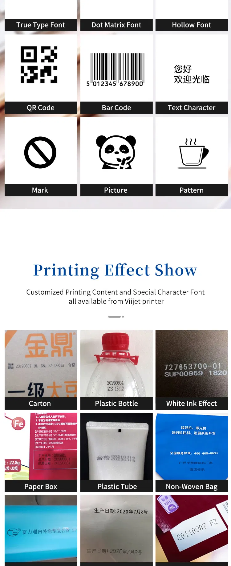 Factory Price Multi Launguage Handjet Printer Wl100 Portable Printer Date/Barcode Printer