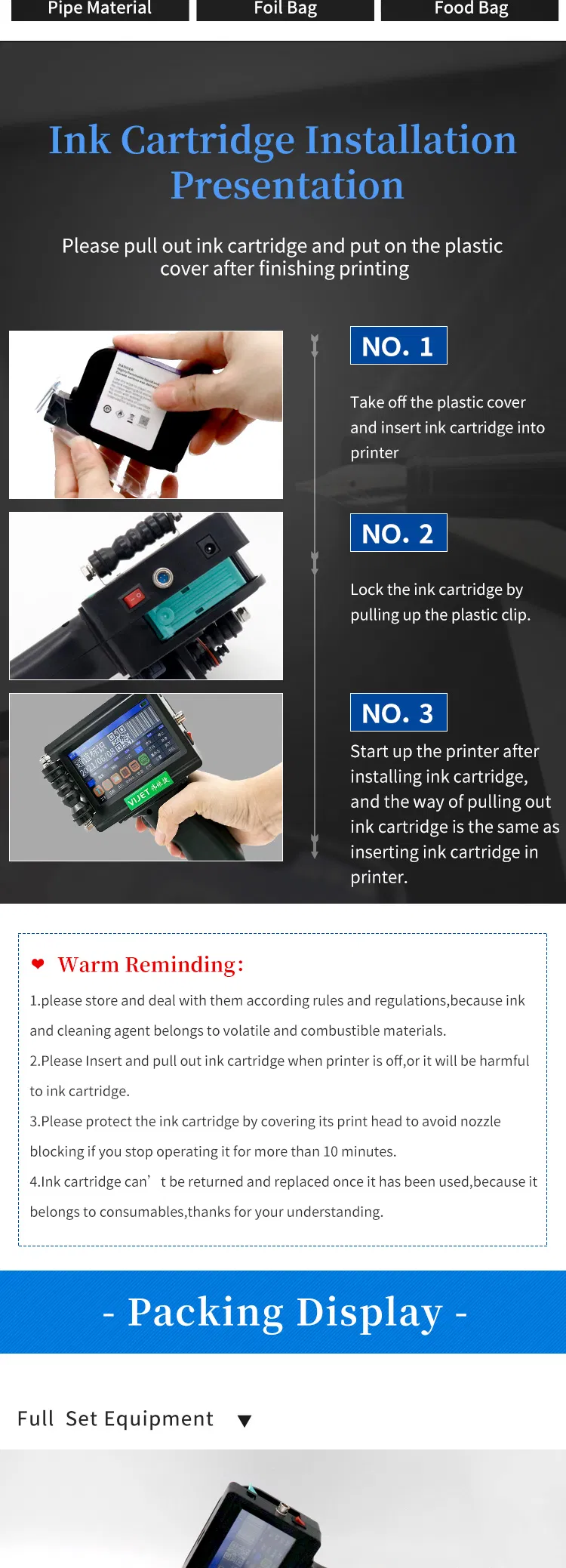 Factory Price Multi Launguage Handjet Printer Wl100 Portable Printer Date/Barcode Printer