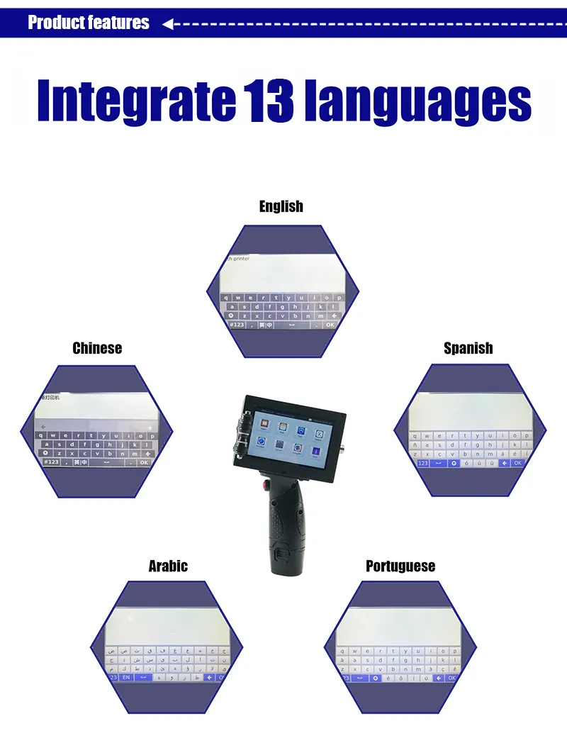 Faith 600dpi High Speed Handheld Inkjet Printer for Package Boxes