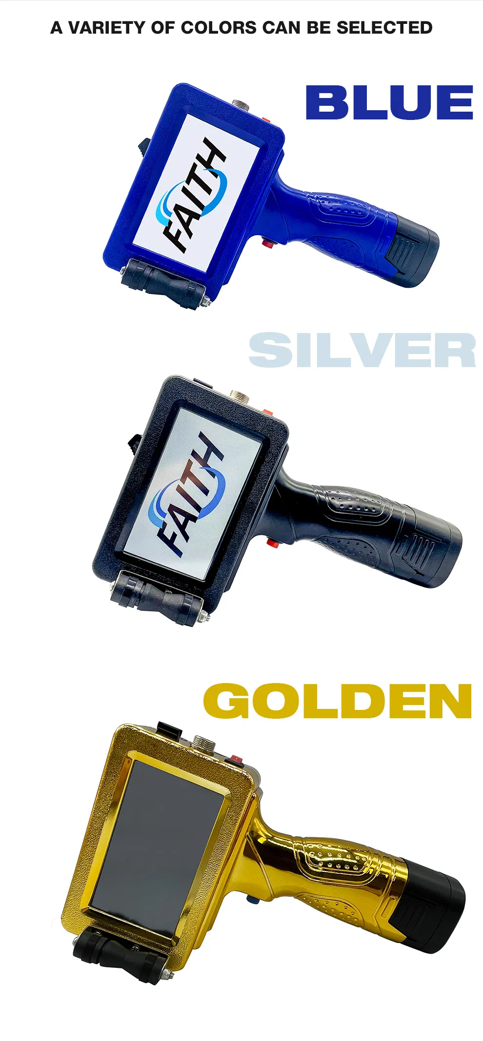 Faith Hot Selling Portable Handheld Inkjet Printer for Plastic Bag Handjet Printer Qr Code Barcode Expire Date