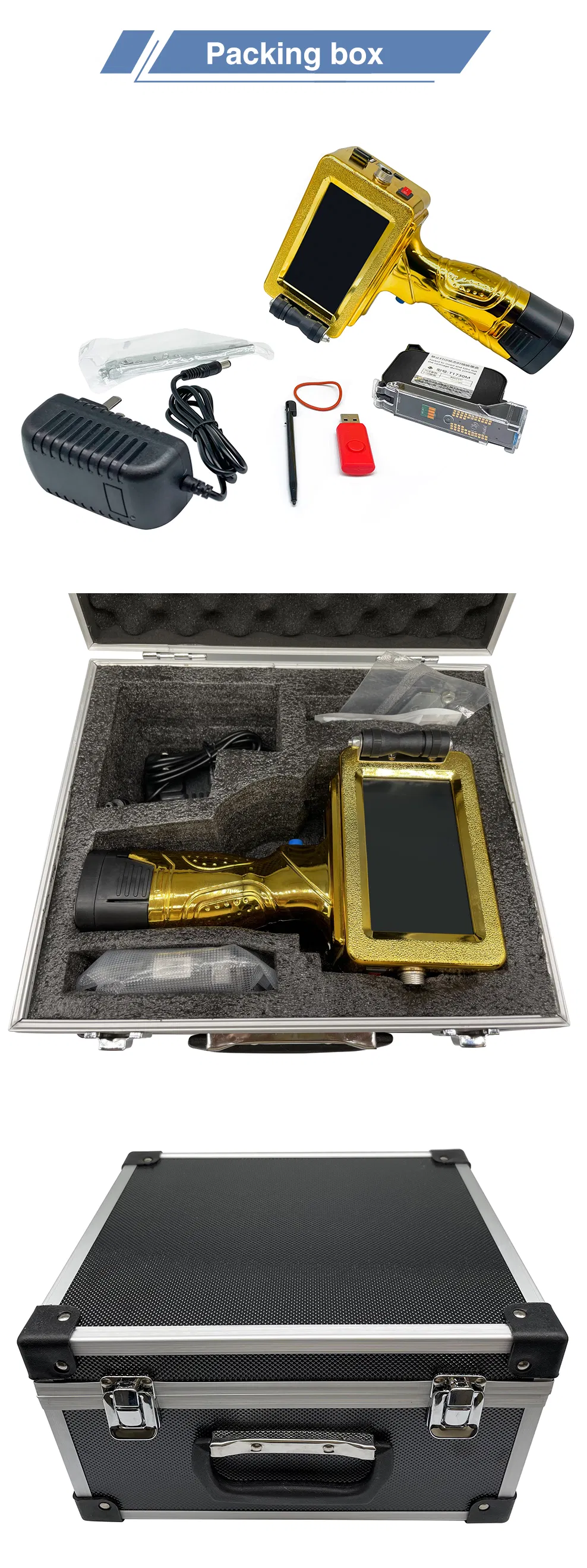 Faith Hot Selling Portable Handheld Inkjet Printer for Plastic Bag Handjet Printer Qr Code Barcode Expire Date