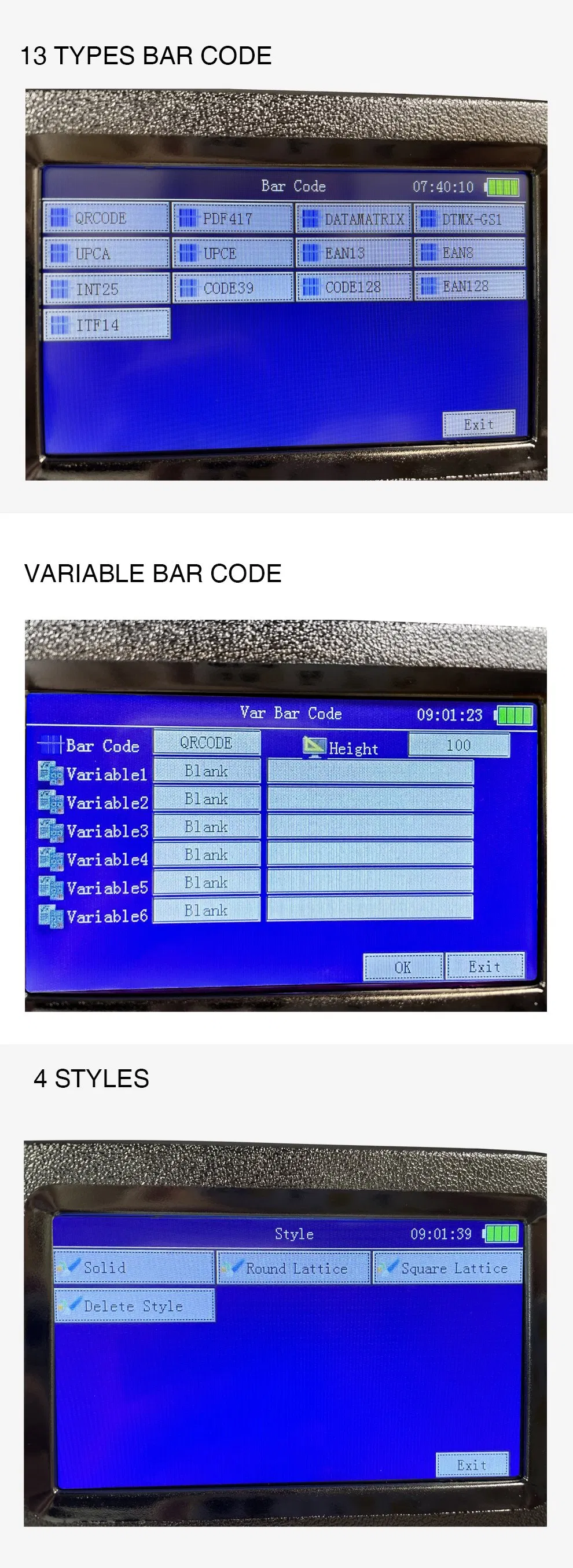 Faith Hot Selling Portable Handheld Inkjet Printer for Plastic Bag Handjet Printer Qr Code Barcode Expire Date