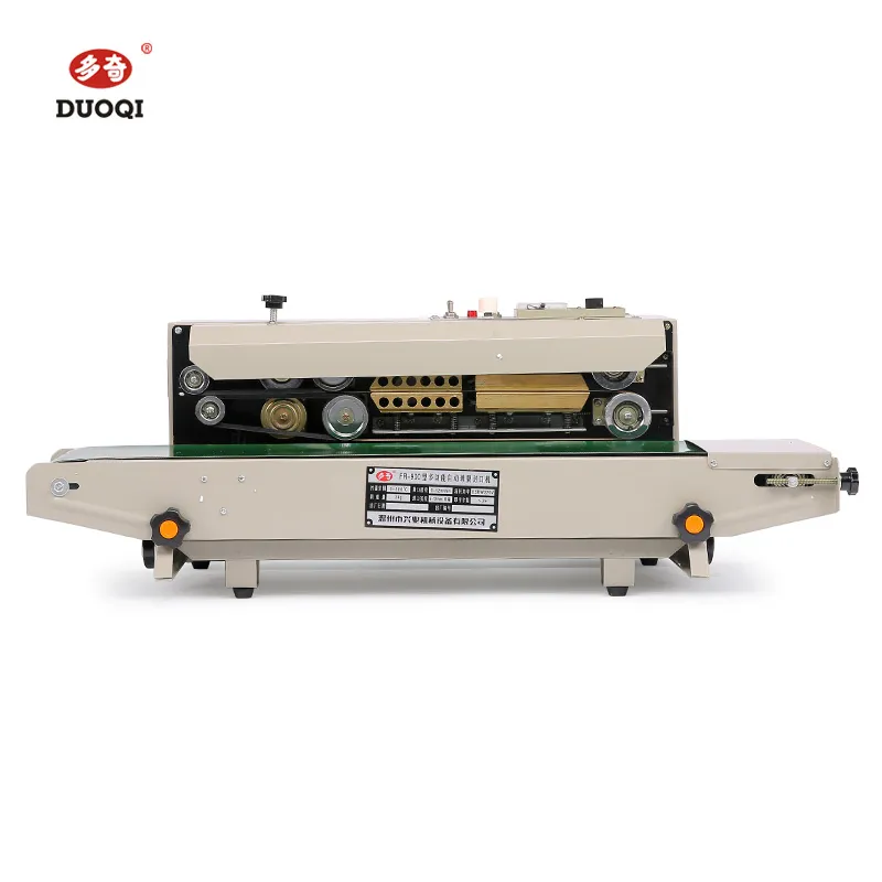 Fr900 Horizontal Heat Plastic Bag Pouch Sealer Automatic Continuous Sealing Machine