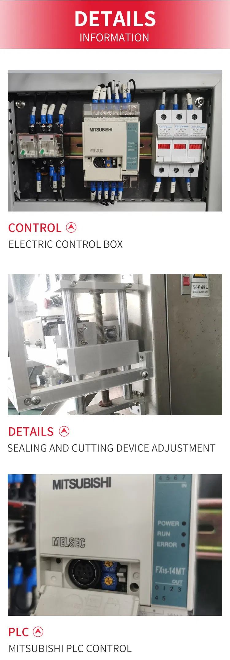 Full Automatic Vertical Hot Sealing Candy Snacks Pouch Granule Packing Machine Small