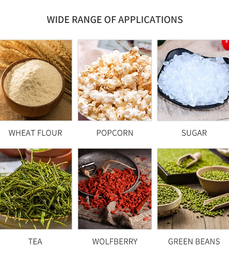 Full Automatic Vertical Hot Sealing Candy Snacks Pouch Granule Packing Machine Small