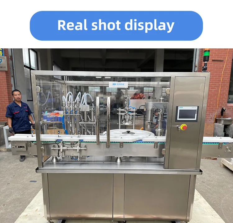 Fully Automatic Liquid Filling Machine Bottle One Year Warranty