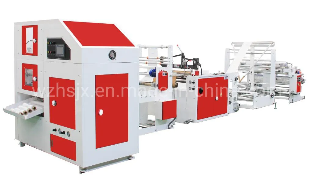 Fully Automatically Plastic Bag on Roll with Core or Coreless Disposable Table Cover Making Machine Manufacturers