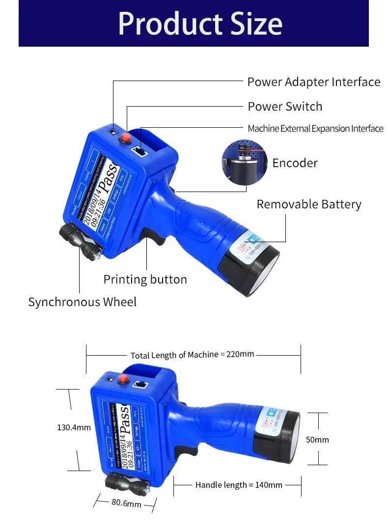 Handheld Printer 2580 Ink Compatible Portable Handheld Inkjet Printer Code Printer 2588 2580 45 45si Solvent Ink