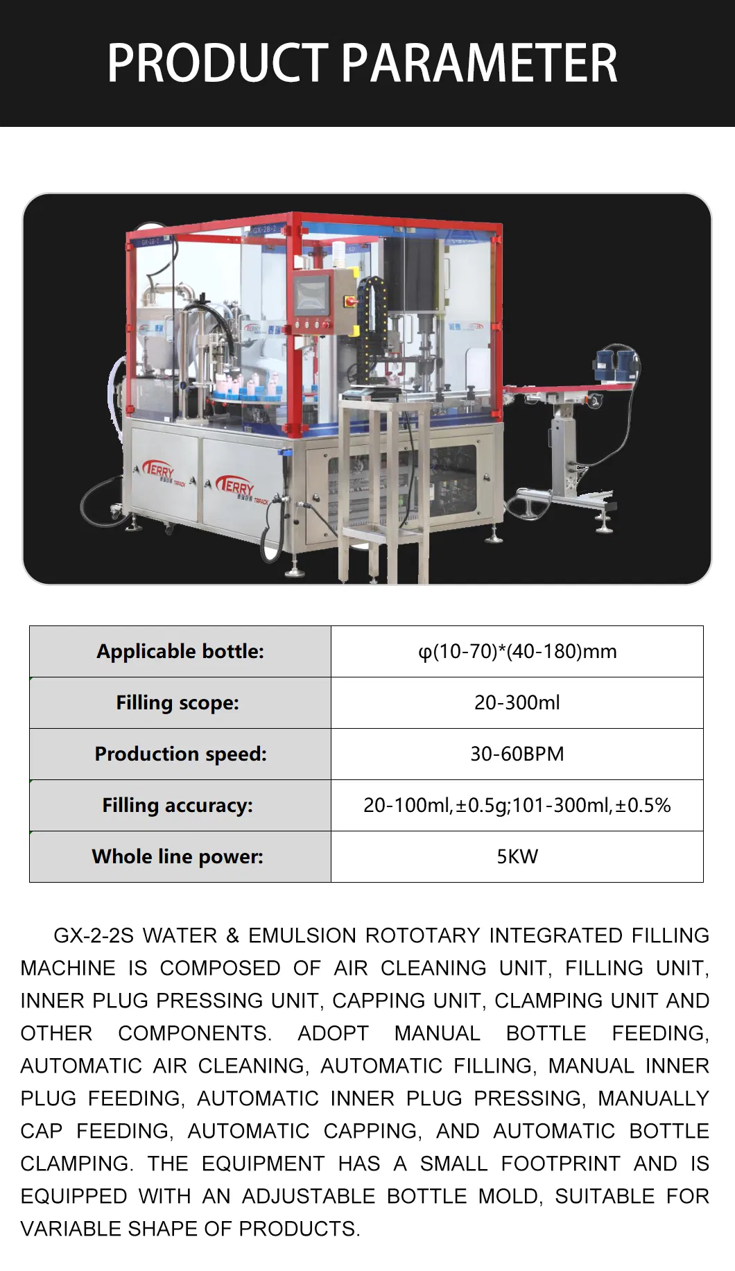 High Efficiency with 1 Year Warranty Automatic Filling and Sealing Machine for Cream
