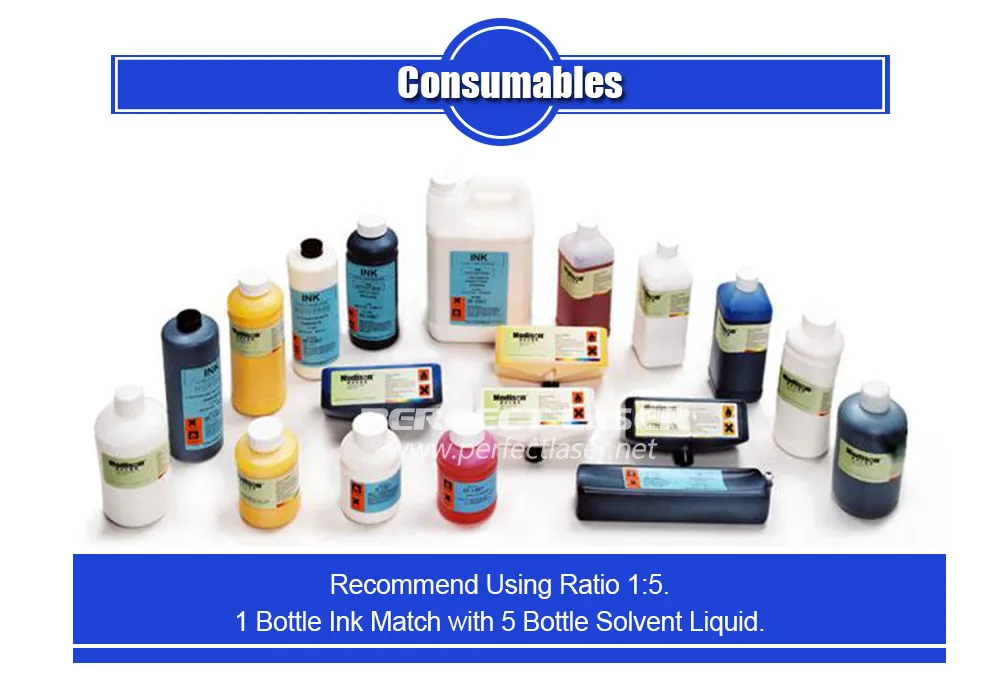 High Performance 1-4 Lines Batch Expiry Date Cable Aluminum Cans Inkjet Coding Machine