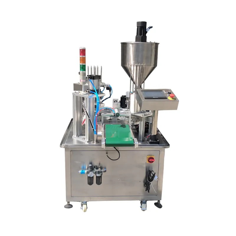 High Speed Fully Automatic Paper Cup Filling and Sealing Machine for Ice Cream