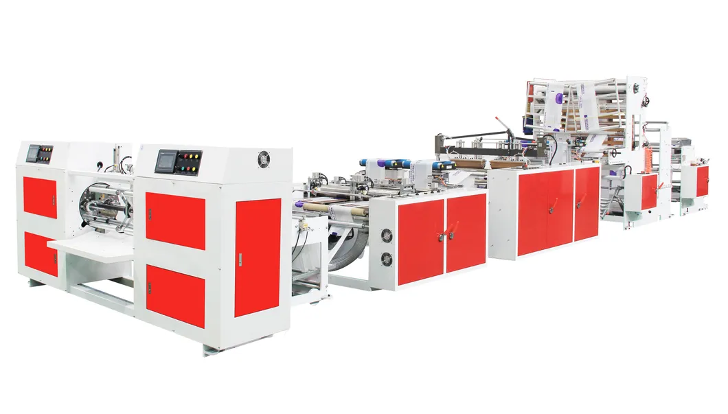 High Speed PE Heat Sealing Cutting Perforation Coreless T Shirt Garbage Grocery Bag on Roll Making Machine with Clit