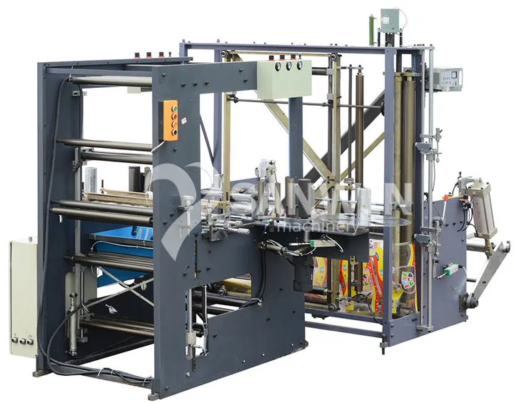 High Speed Plastic Laminating Film Gusset Stand up Zipper Pouch Making Machine