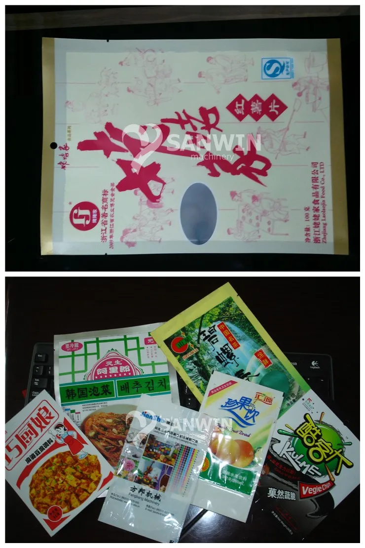 High Speed Plastic Laminating Film Gusset Stand up Zipper Pouch Making Machine